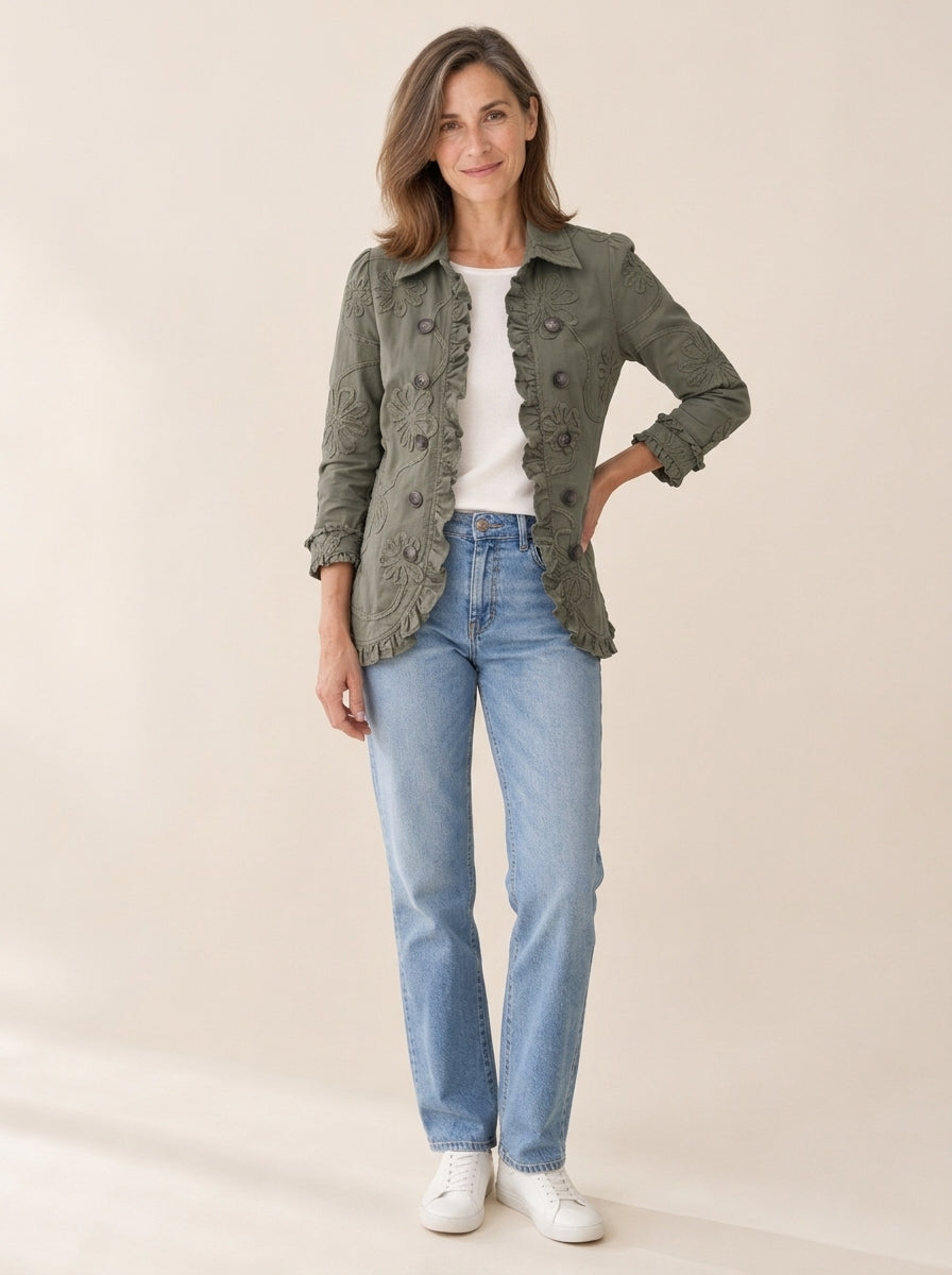 Kamberly | Veste fleurie bohème