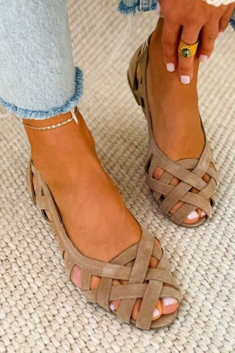Caterina | Sandales tressées colorées