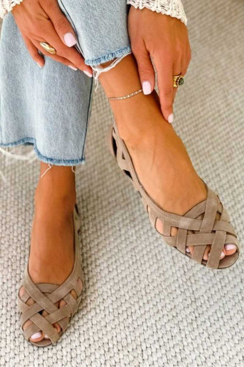 Caterina | Sandales tressées colorées