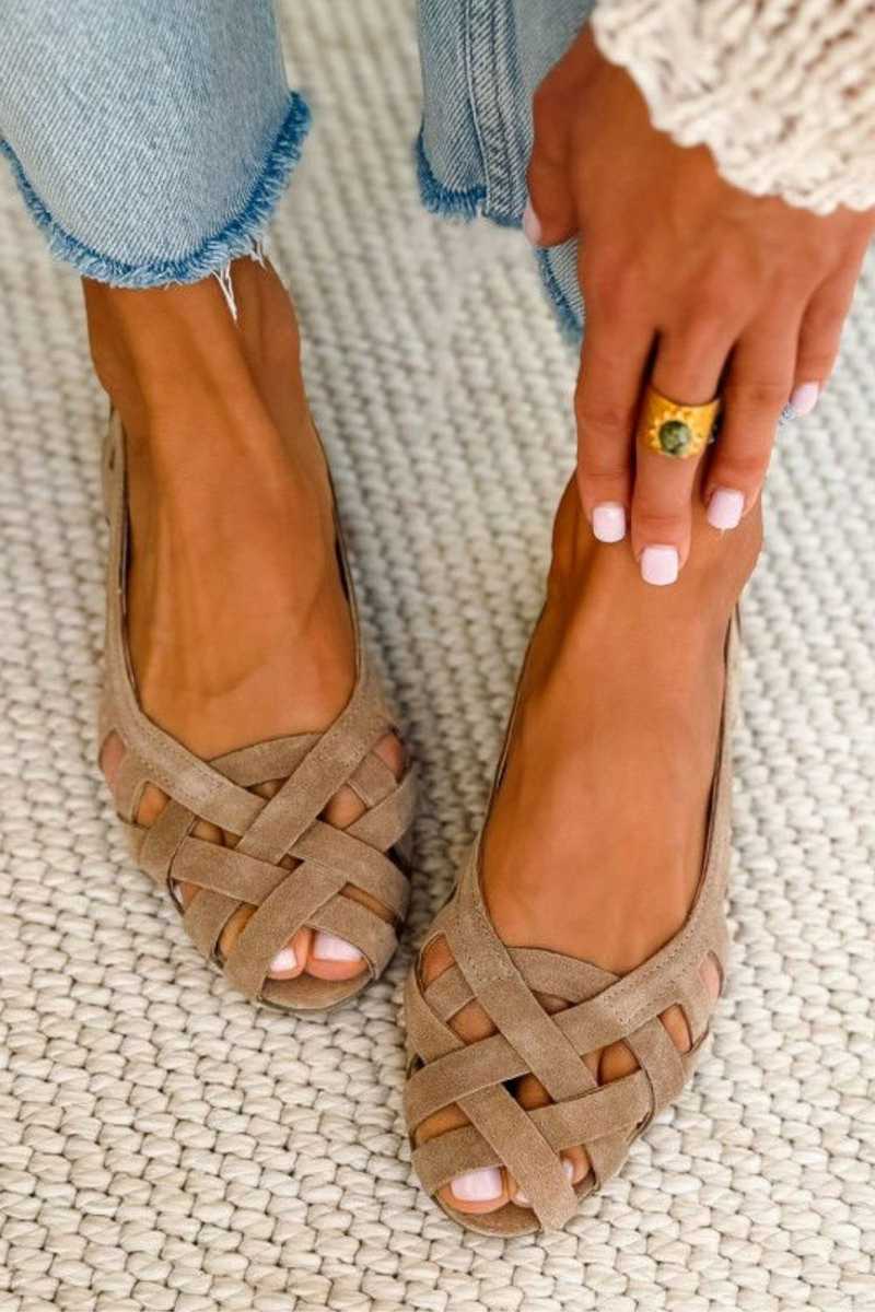 Caterina | Sandales tressées colorées