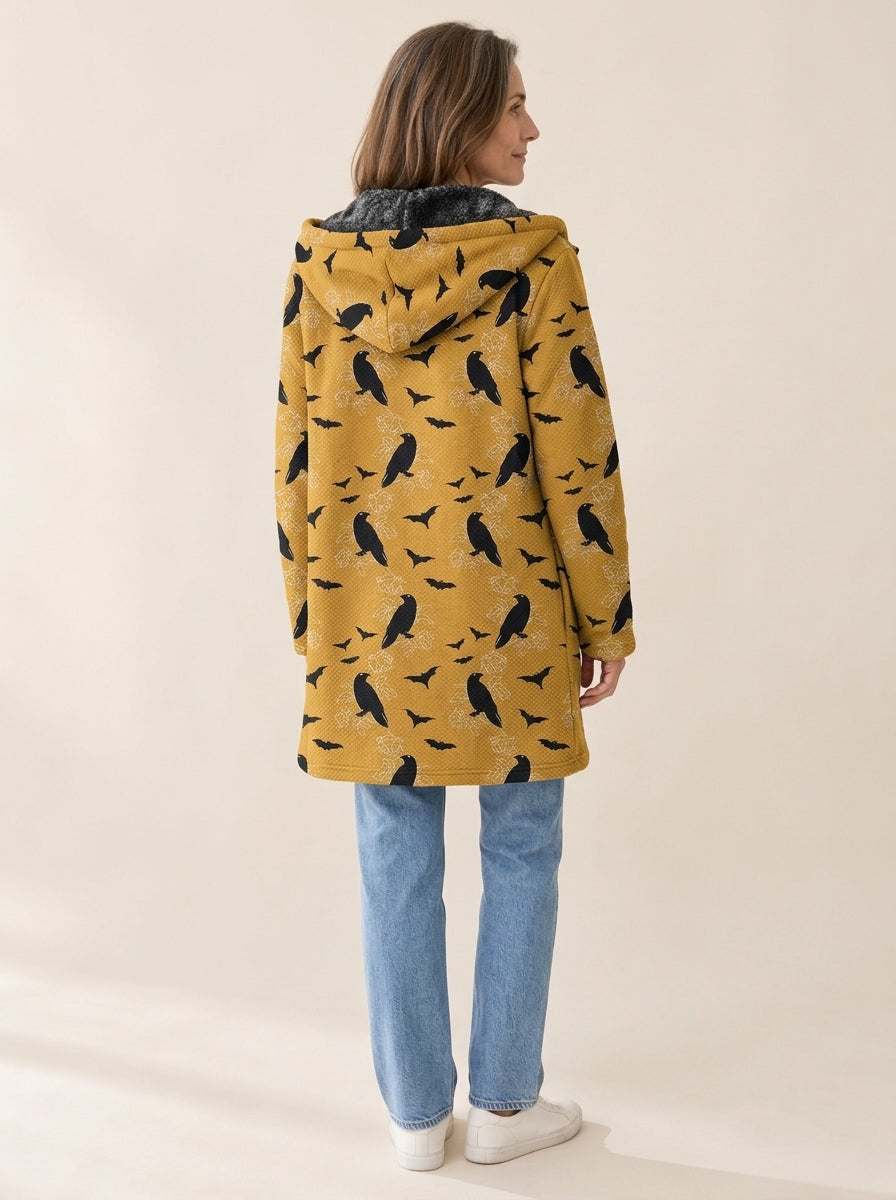 Madeleine | Veste corbeaux moutarde
