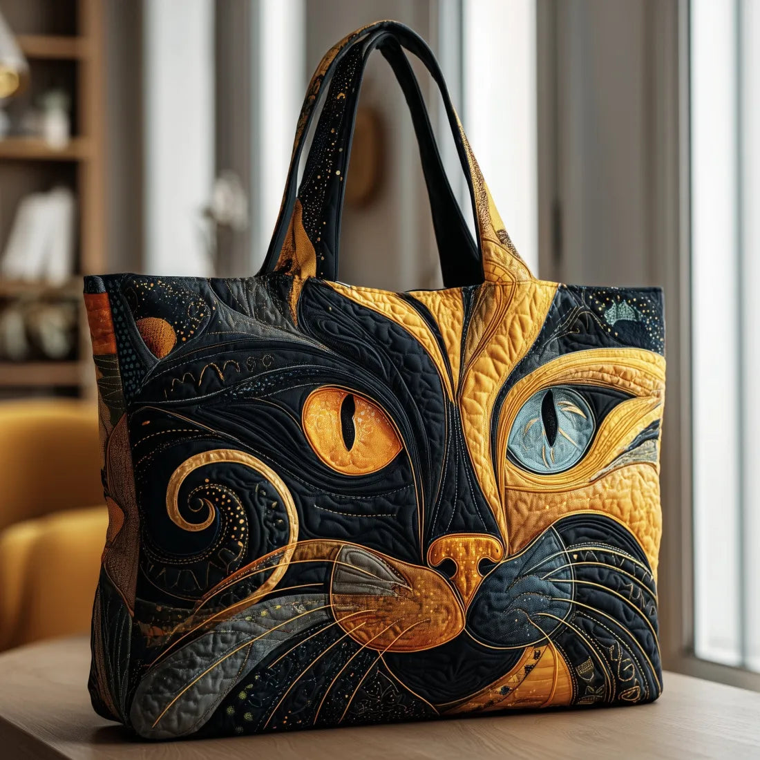 Séraphine | Sac artisanal Chat mystique