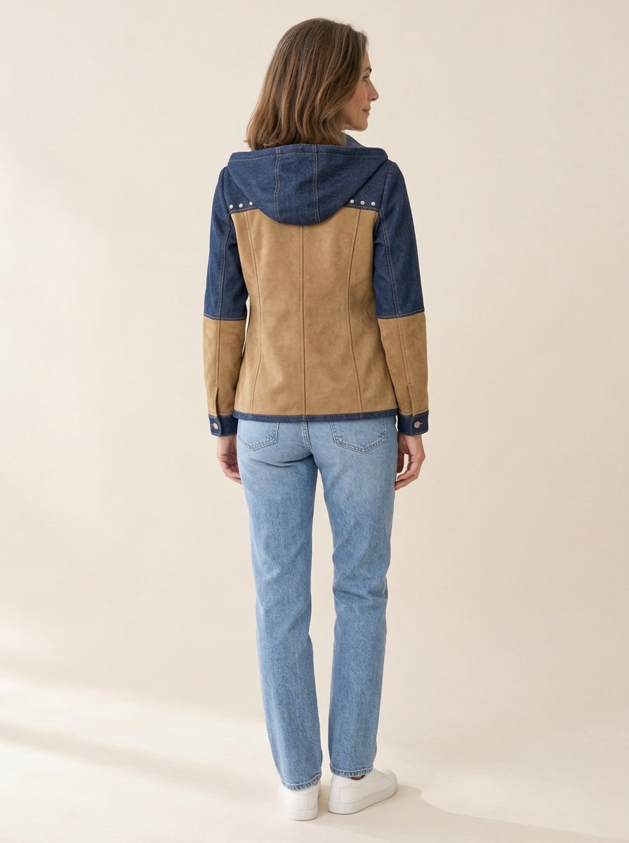 Fawnridge | Veste à capuche patchwork