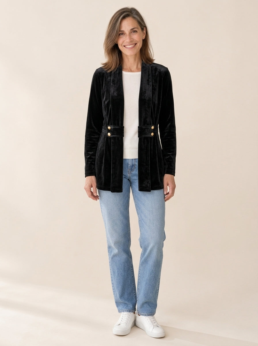 Holliwell | Veste à revers boutonnés