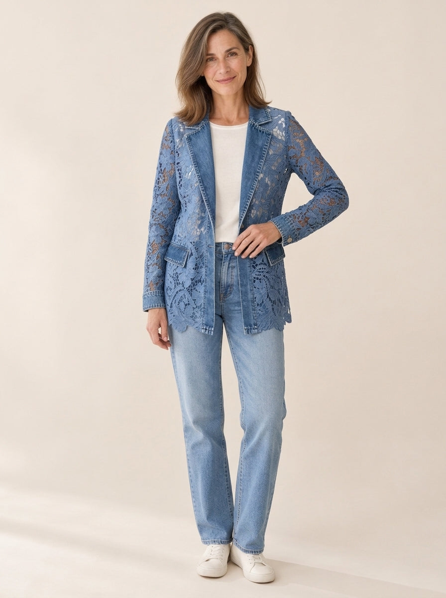 Lacinda | Blazer dentelle florale