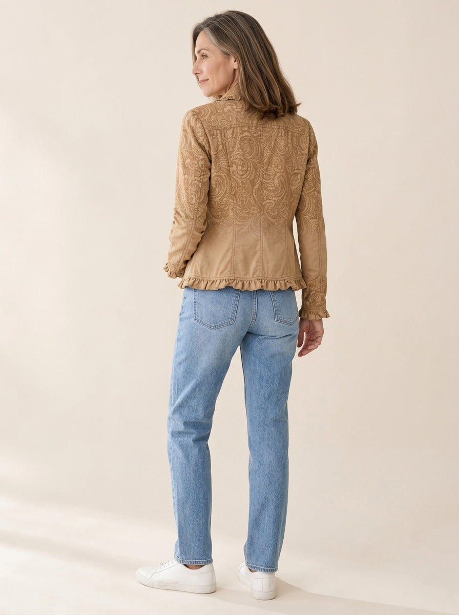 Crestelle | Veste à volants à imprimé western