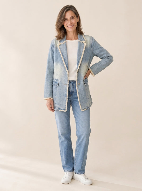 Dionne | Blazer oversize bords bruts