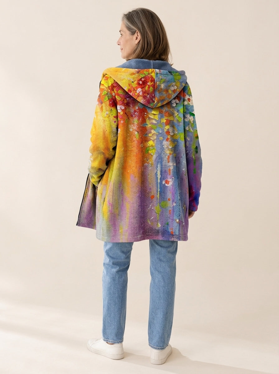 Delphine | Veste aquarelle doublée