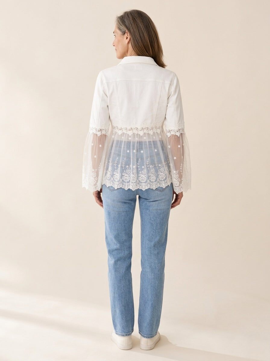 Sunnelace | Veste à empiècements en dentelle