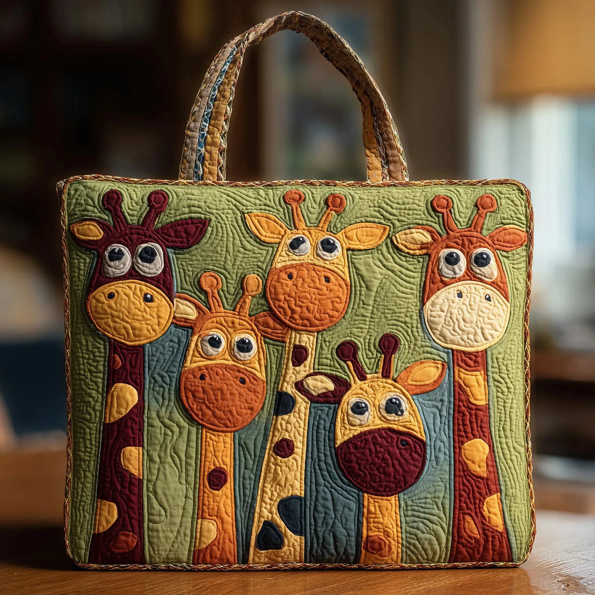 Ysé | Sac cabas matelassé Girafe