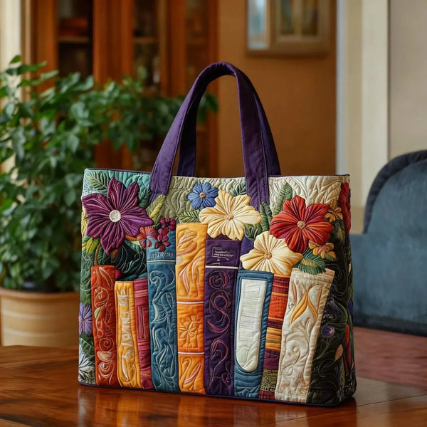 Maud | Sac cabas matelassé Amoureux des livres