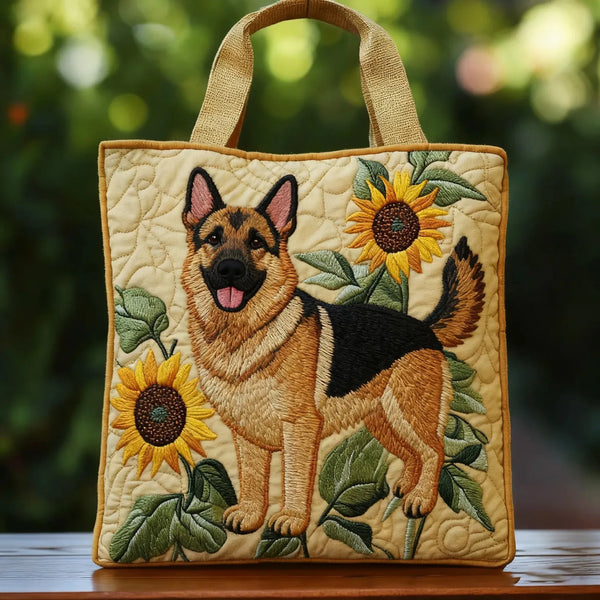 Solange | Sac artisanal Berger allemand floral
