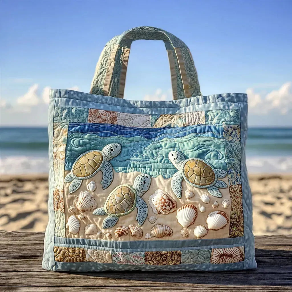Aimée | Sac matelassé artisanal Tortues marines