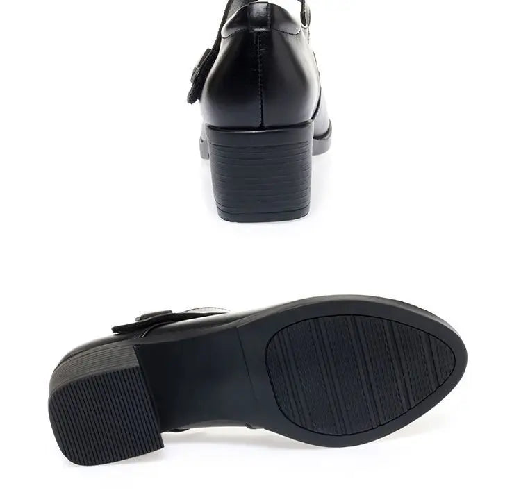 Noémie | Chaussures Compensées en Cuir Confort quotidien