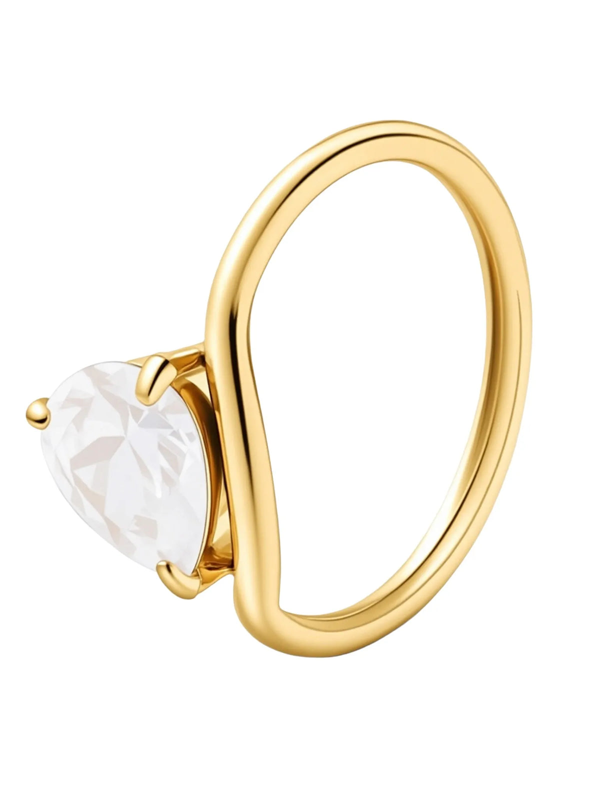 Camille | Bague goutte d'eau lumineuse