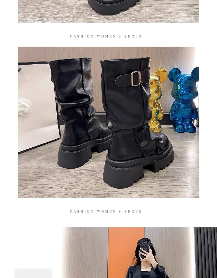 Caroline | Bottines rétro caramel