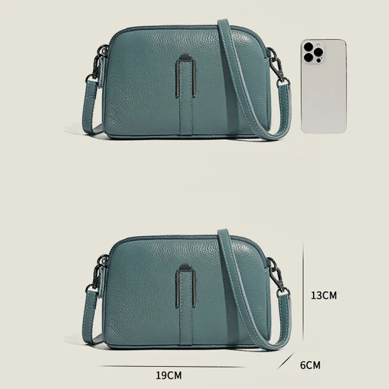 Léonie | Sac Bandoulière en Cuir Format Compact Élégant