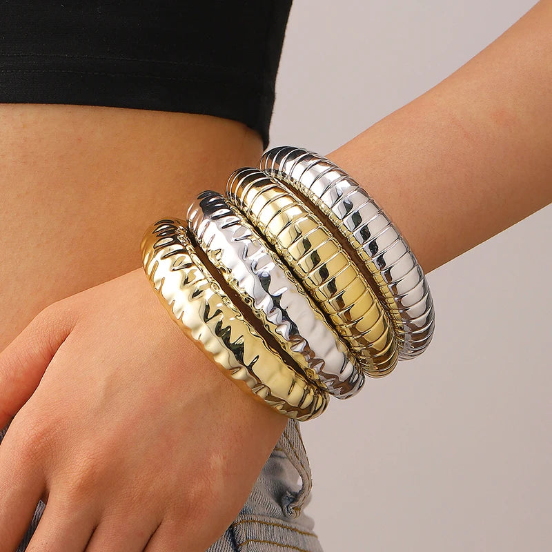 Victoire | Bracelet manchette géométrique