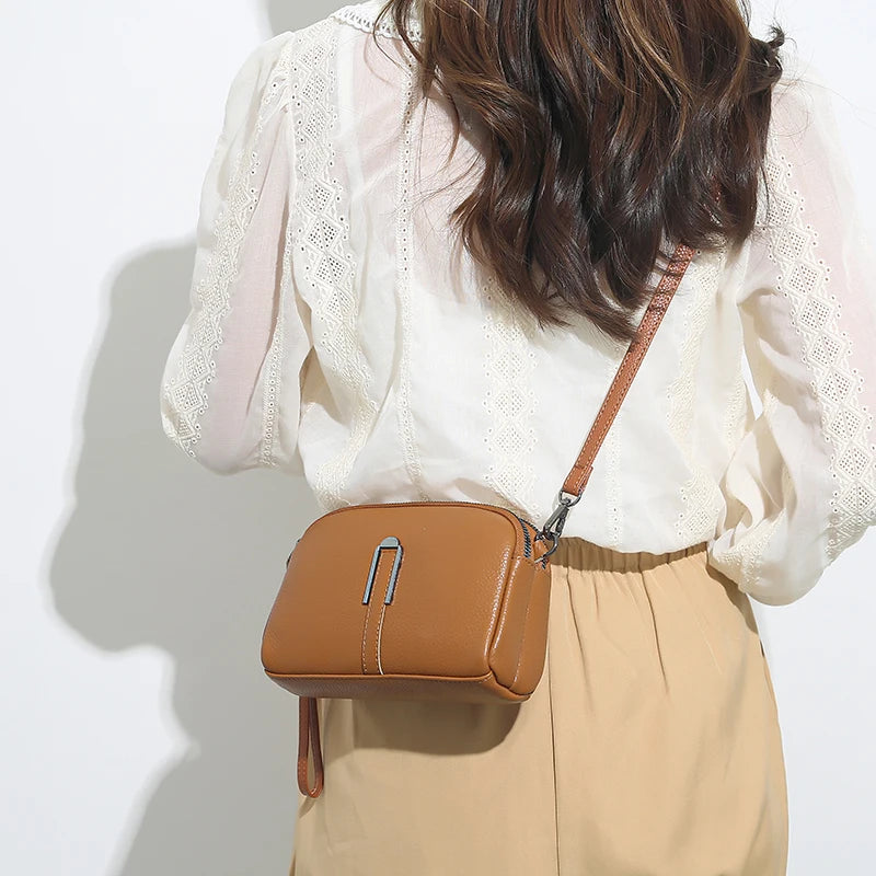 Léonie | Sac Bandoulière en Cuir Format Compact Élégant