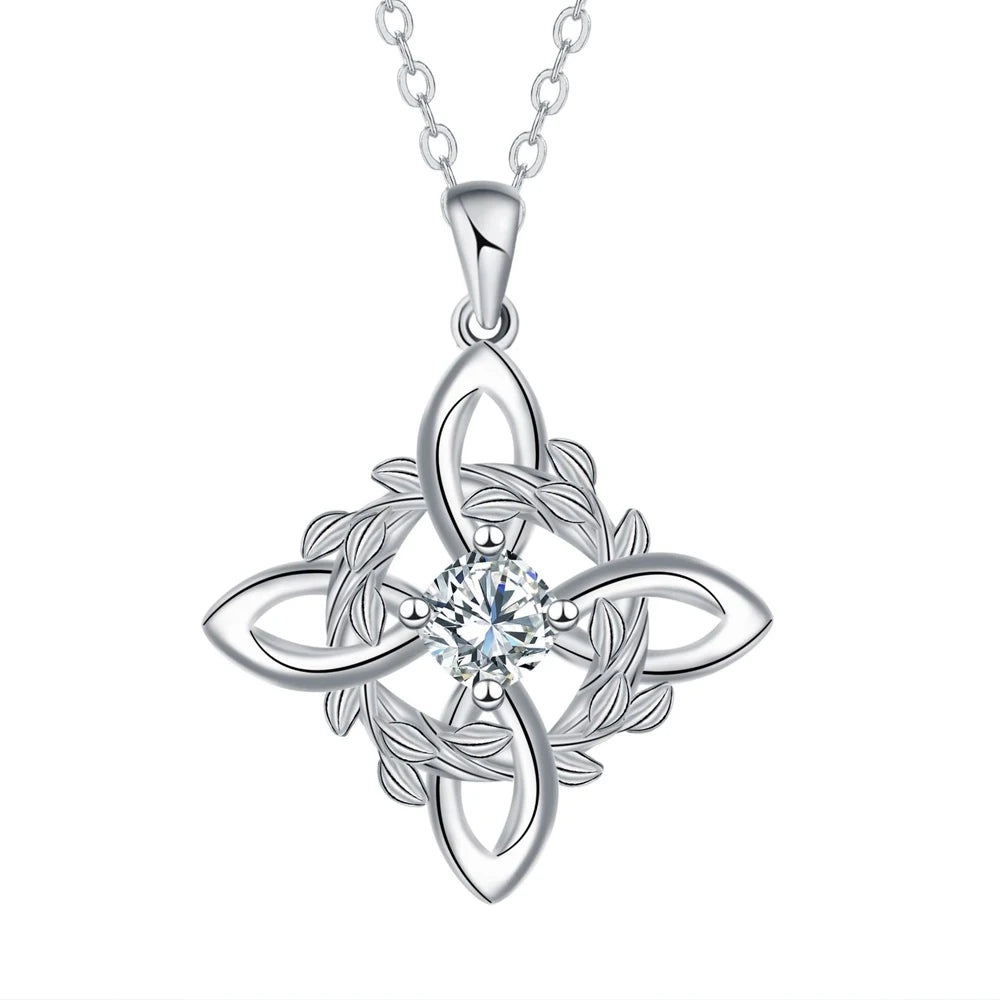 Anaïs | Collier Nœud de Sorcière avec Zircons
