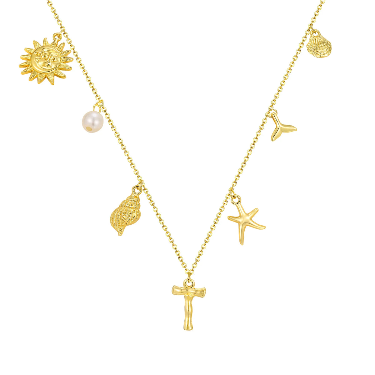 Eugénie | Collier initiale coquillage