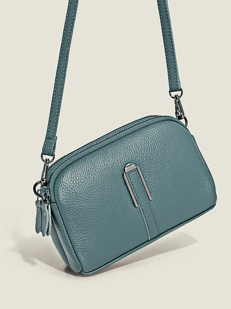 Léonie | Sac Bandoulière en Cuir Format Compact Élégant