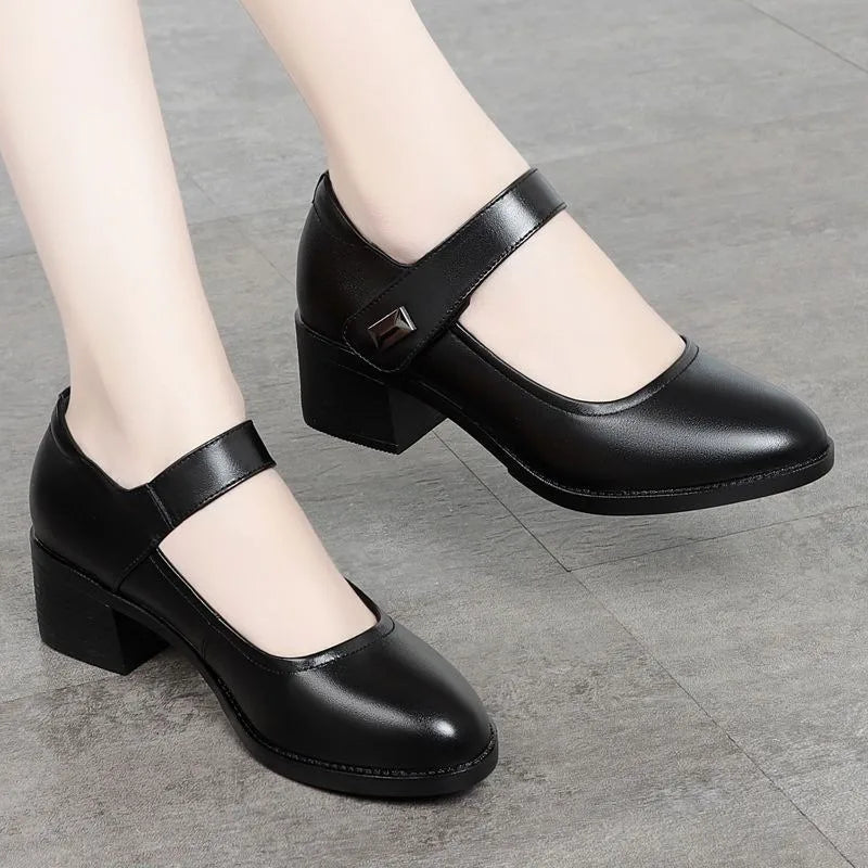 Noémie | Chaussures Compensées en Cuir Confort quotidien