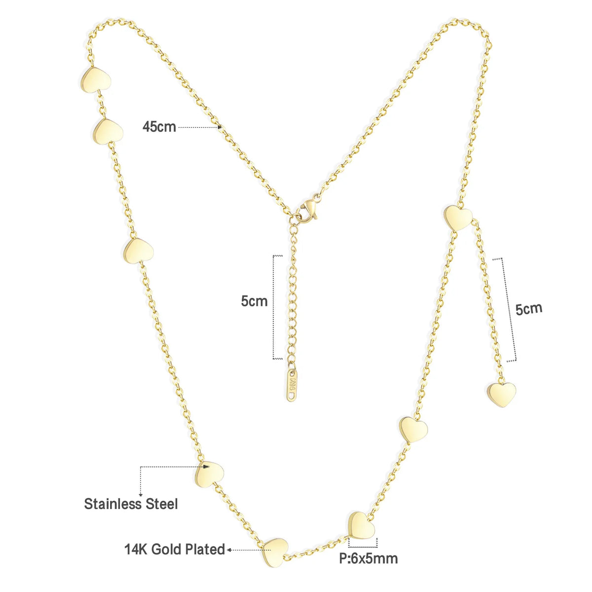 Béatrice | Collier Fin en Acier Inoxydable avec Pendentif