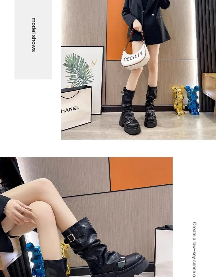 Caroline | Bottines rétro caramel