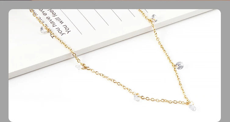 Béatrice | Collier Fin en Acier Inoxydable avec Pendentif