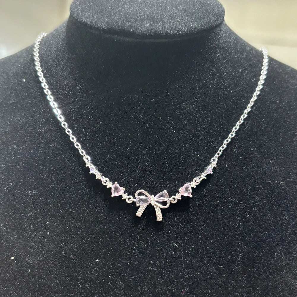 Rose | Bracelet cœur et nœud