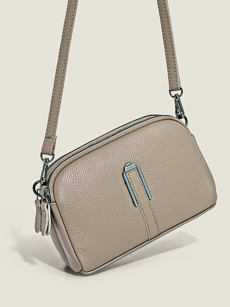 Léonie | Sac Bandoulière en Cuir Format Compact Élégant