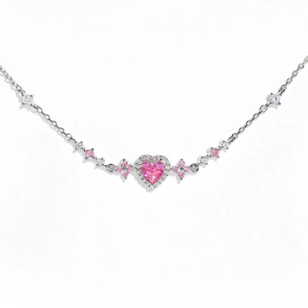 Rose | Bracelet cœur et nœud