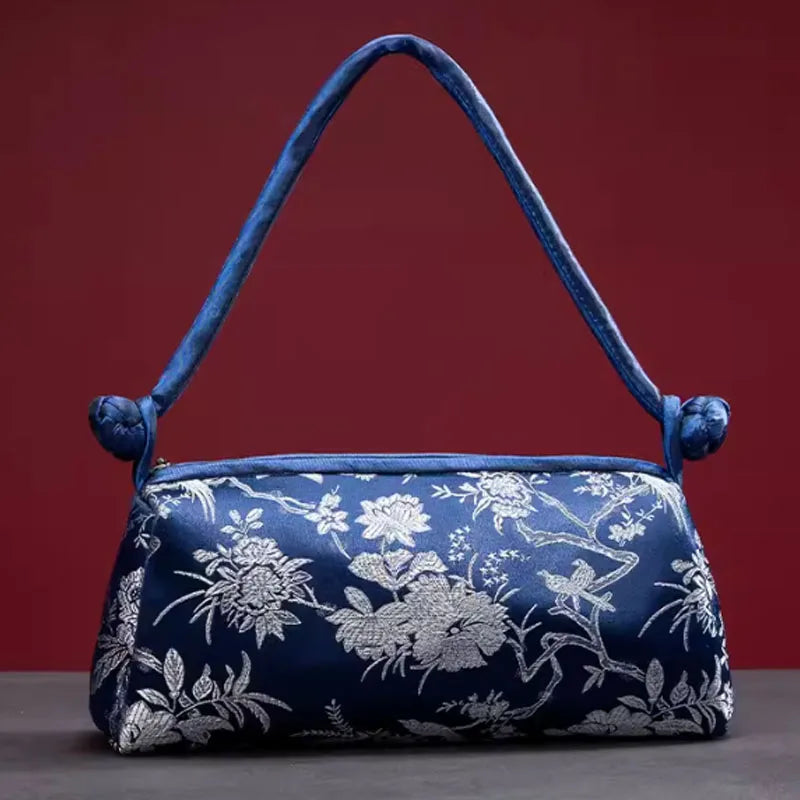 Mélanie | Sac Brodé en Soie Pièce Artisanale