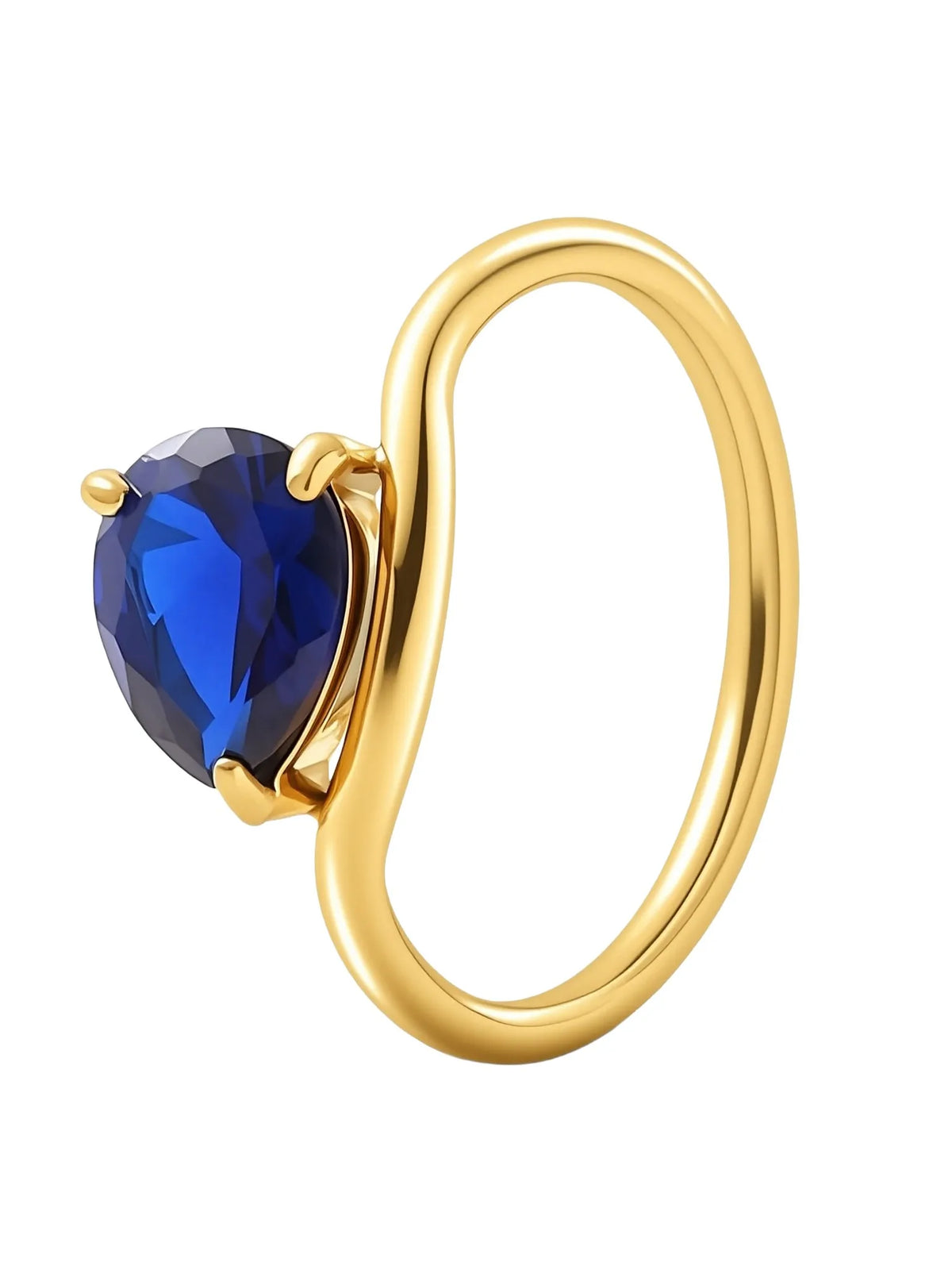 Camille | Bague goutte d'eau lumineuse