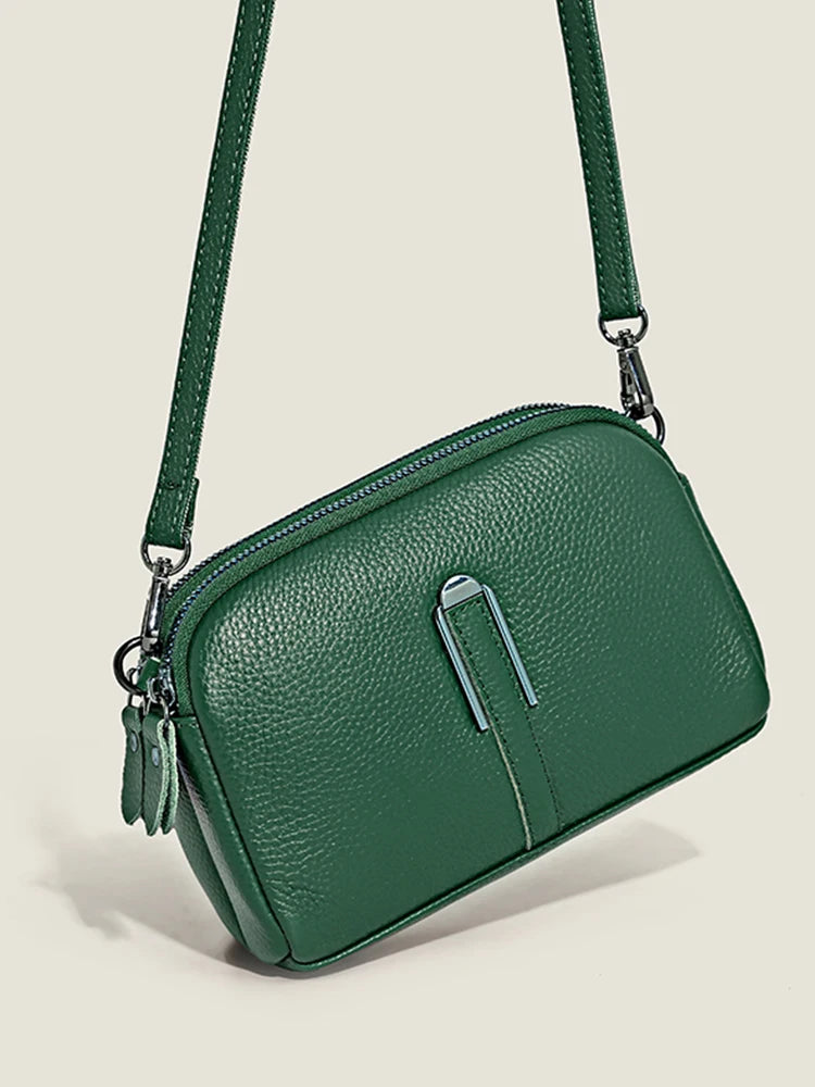 Léonie | Sac Bandoulière en Cuir Format Compact Élégant