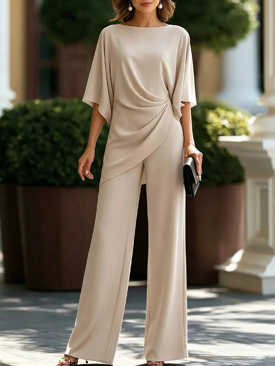Garance | Robe de Soirée Fluide Coupe Ajustée Élégante