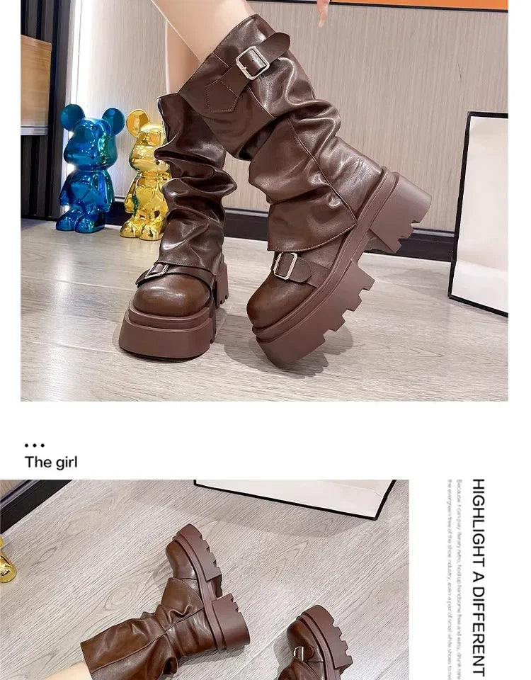 Caroline | Bottines rétro caramel