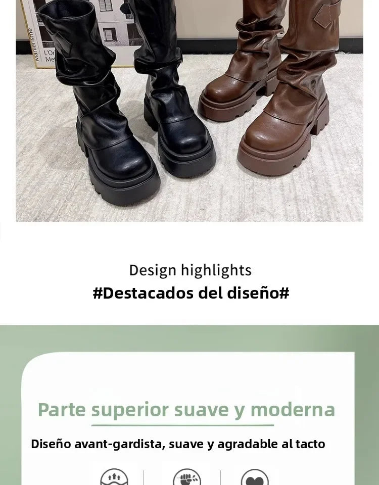 Caroline | Bottines rétro caramel