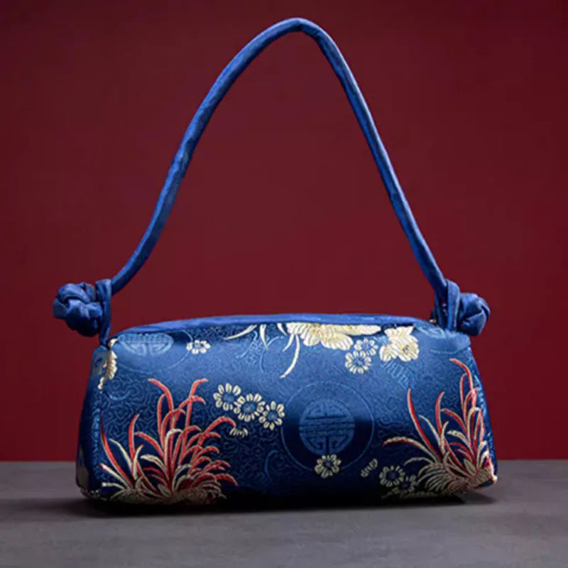 Mélanie | Sac Brodé en Soie Pièce Artisanale