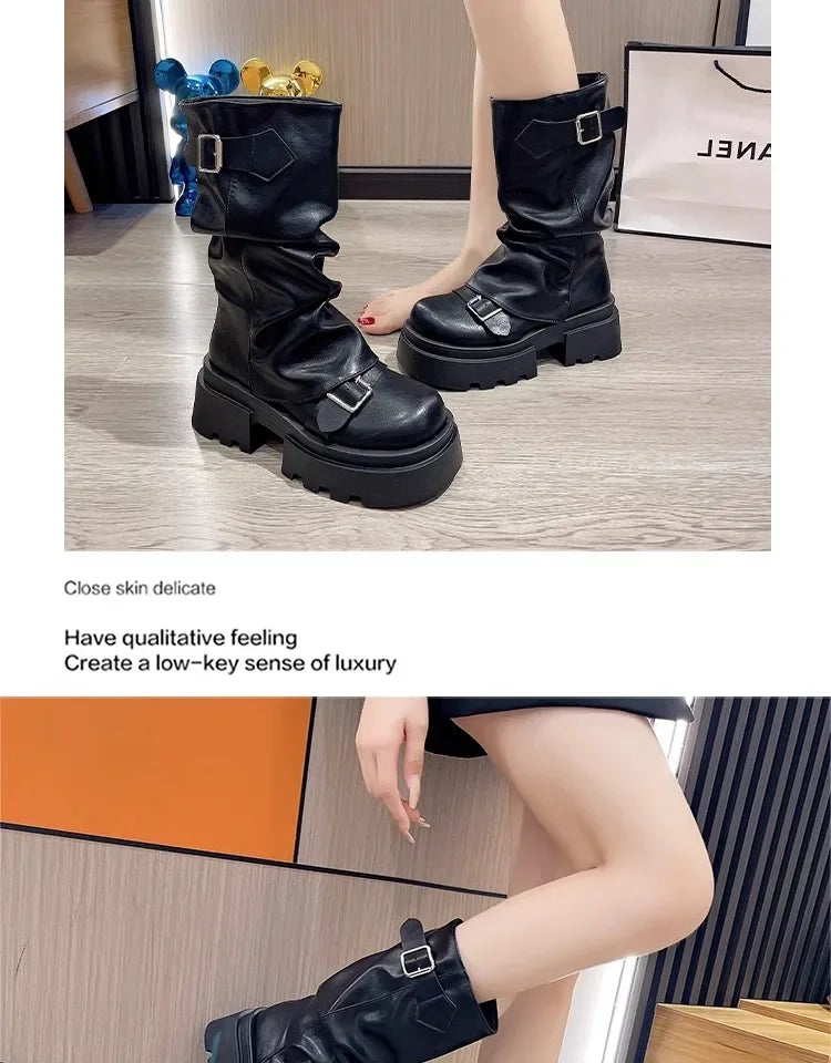 Caroline | Bottines rétro caramel