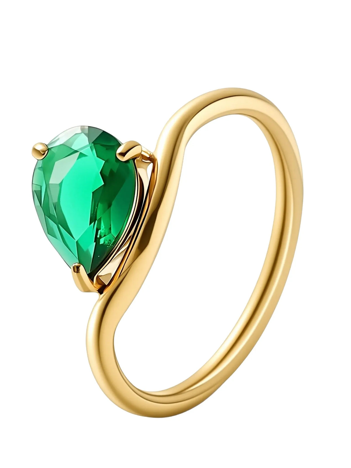 Camille | Bague goutte d'eau lumineuse