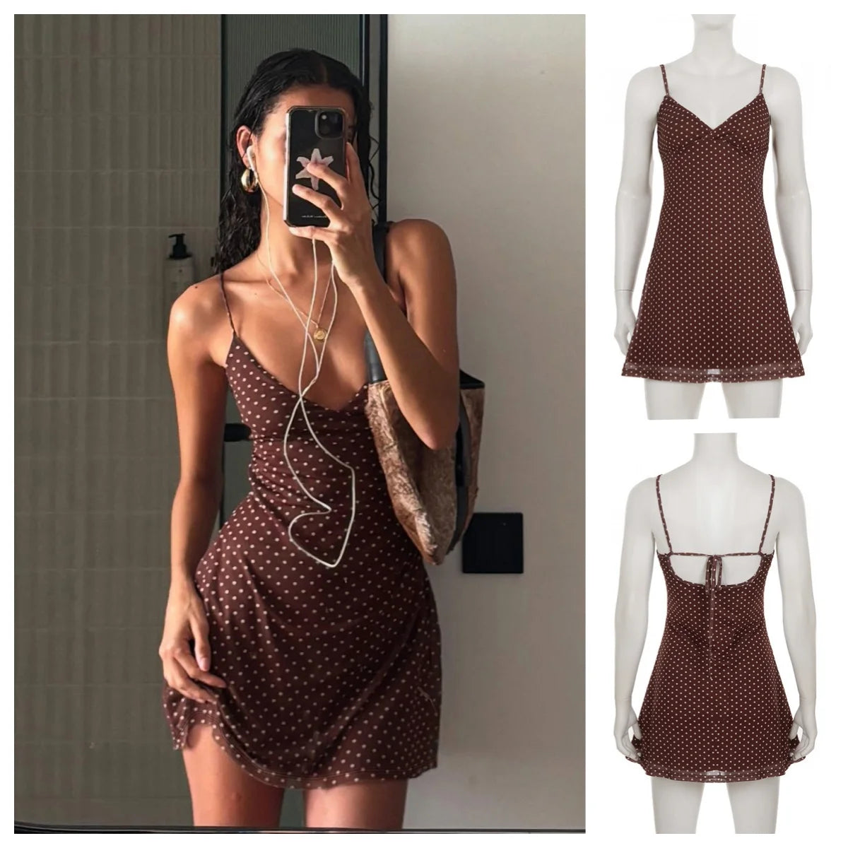 Héloïse | Robe d'Été Courte Coupe Fluide Vintage