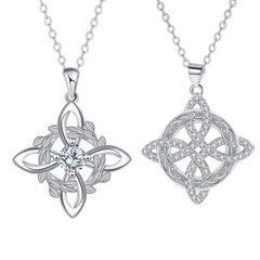 Collier Nœud de Sorcière avec Zircons