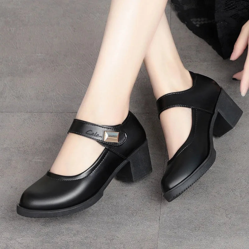 Noémie | Chaussures Compensées en Cuir Confort quotidien