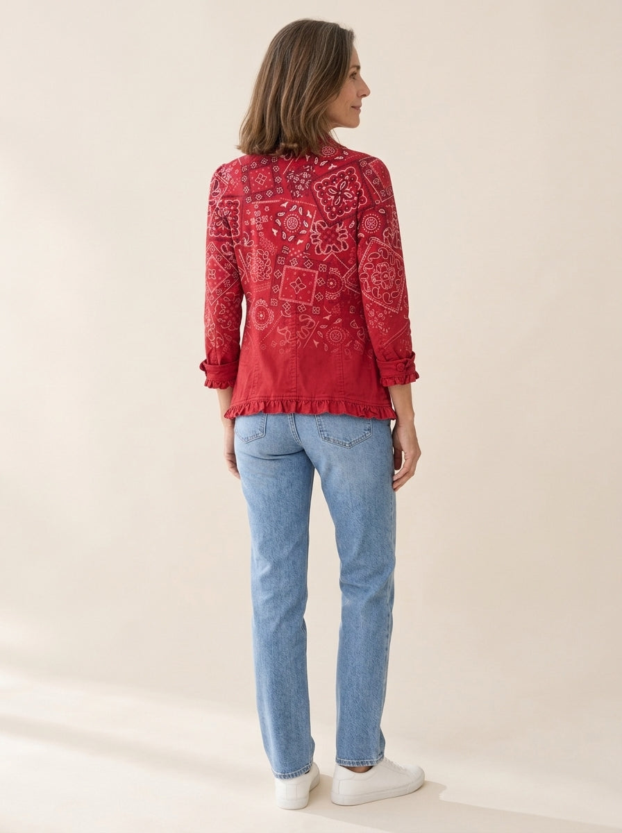 Criselle | Veste cachemire à volants