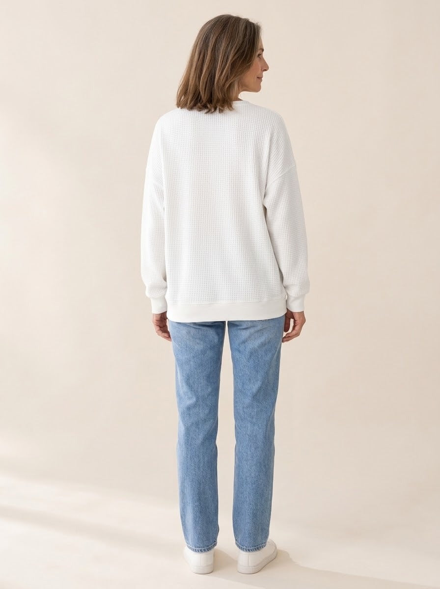 Mirabel | Sweat col tunisien gaufré
