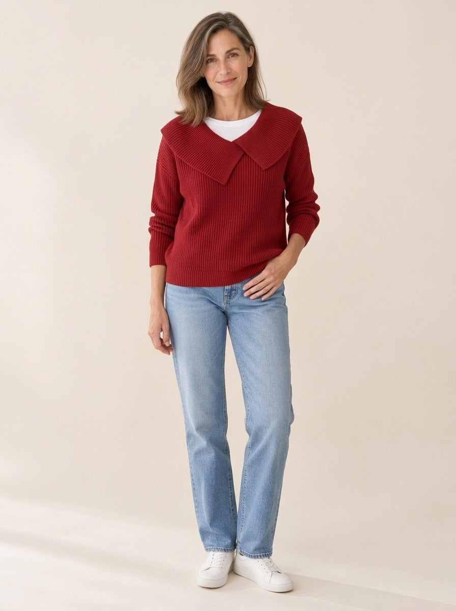 Sunnora | Pull chaud à col doux