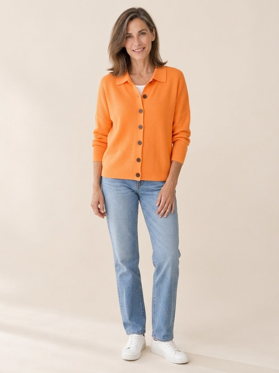 Josephine | Cardigan à col boutonné sur le devant