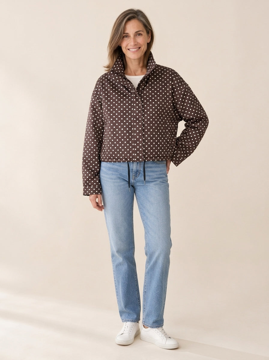 Bérénice | Bomber oversize à pois